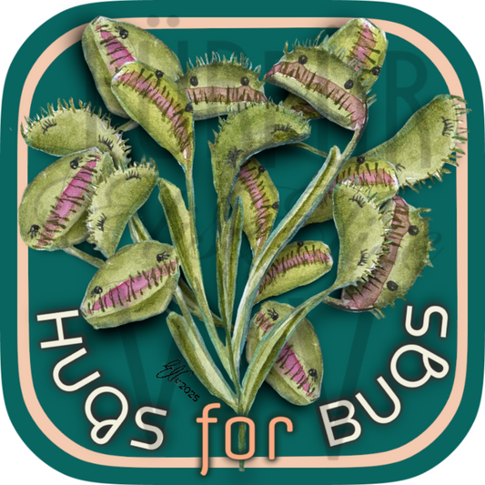 “HUGS FOR BUGS” STICKER