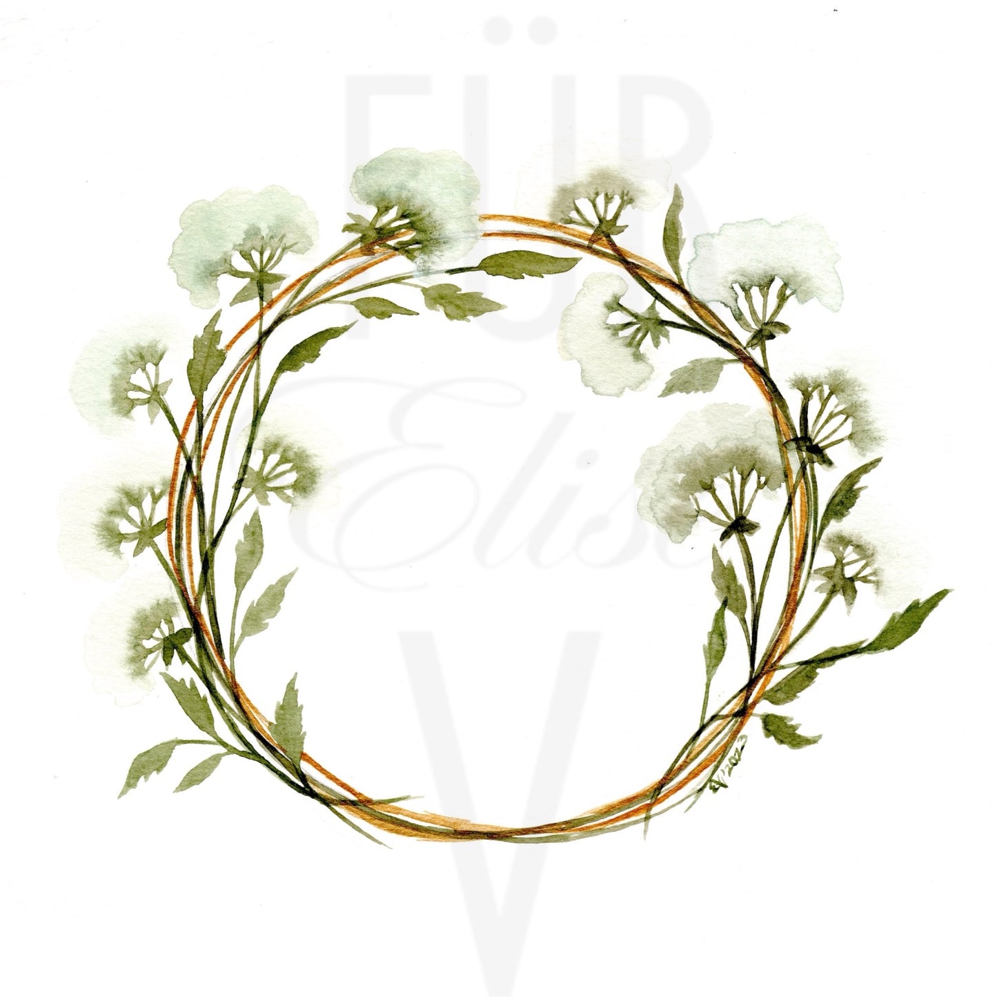 QUEEN ANNE’S LACE WREATH I