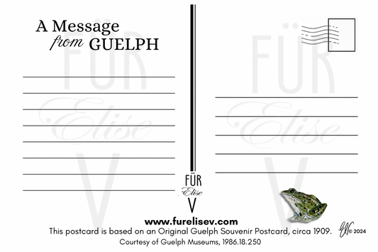 “CANOEING ON THE RIVER SPEED” ~ POSTCARD