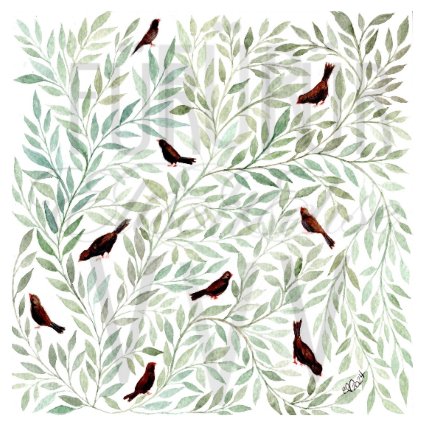 BIRDS & LEAVES DECOR