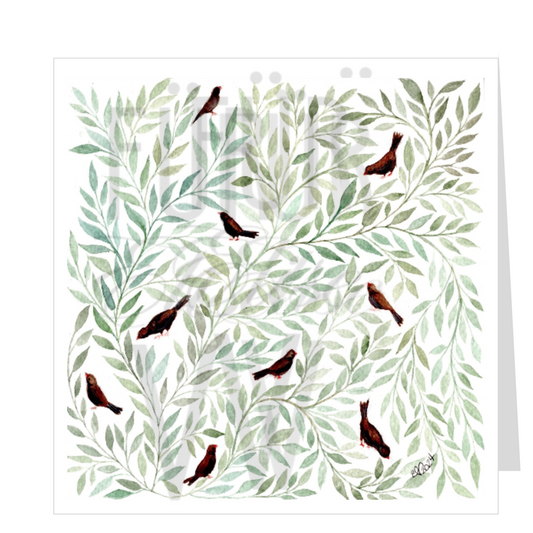 BIRDS & LEAVES DECOR