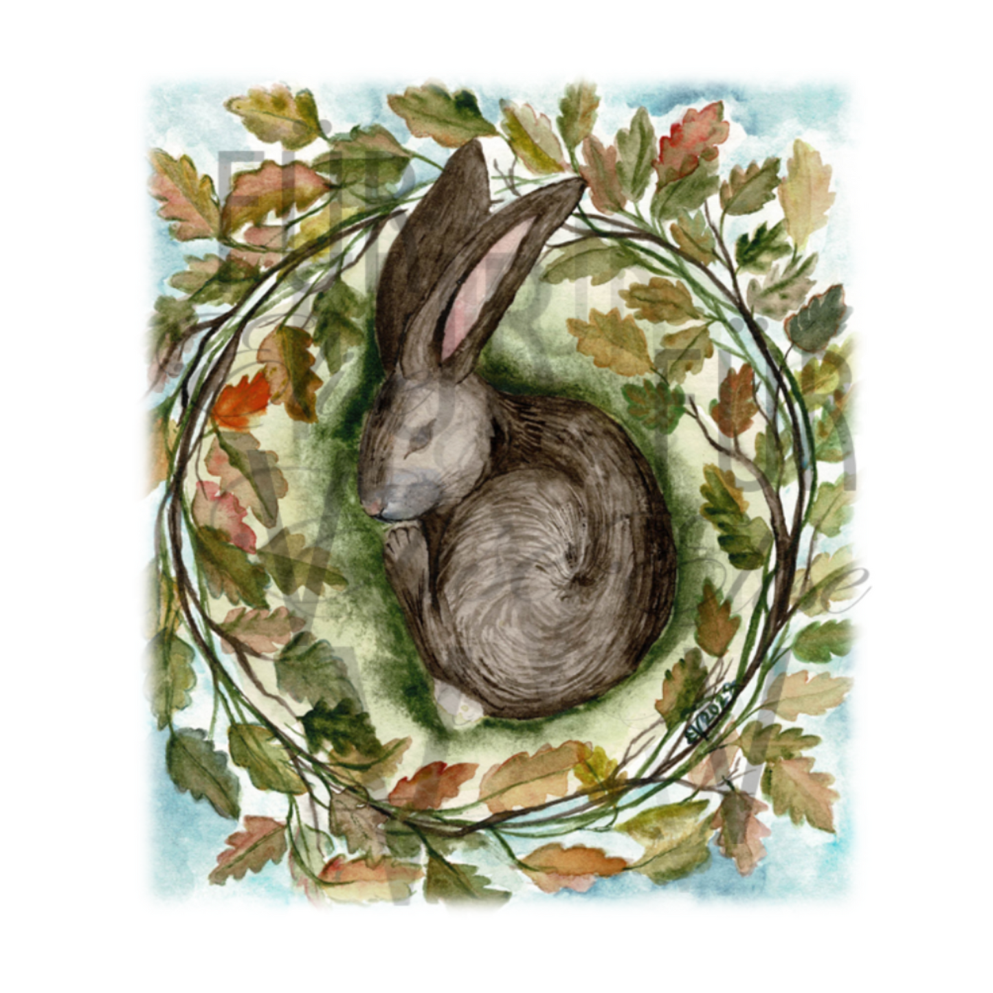 BUNNY & OAK LEAVES