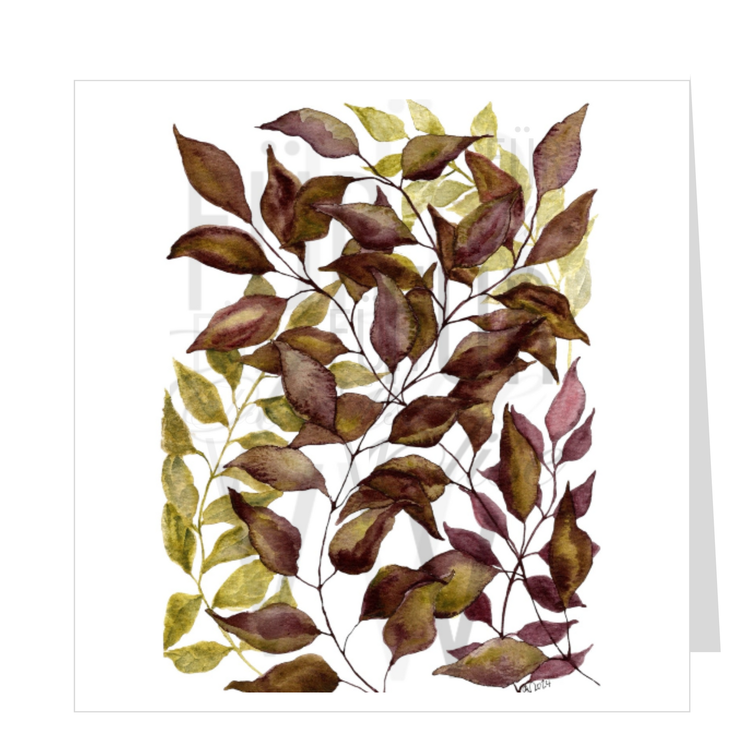BURGUNDY & CHARTREUSE LEAVES