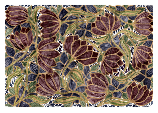 BURGUNDY TULIP DECOR