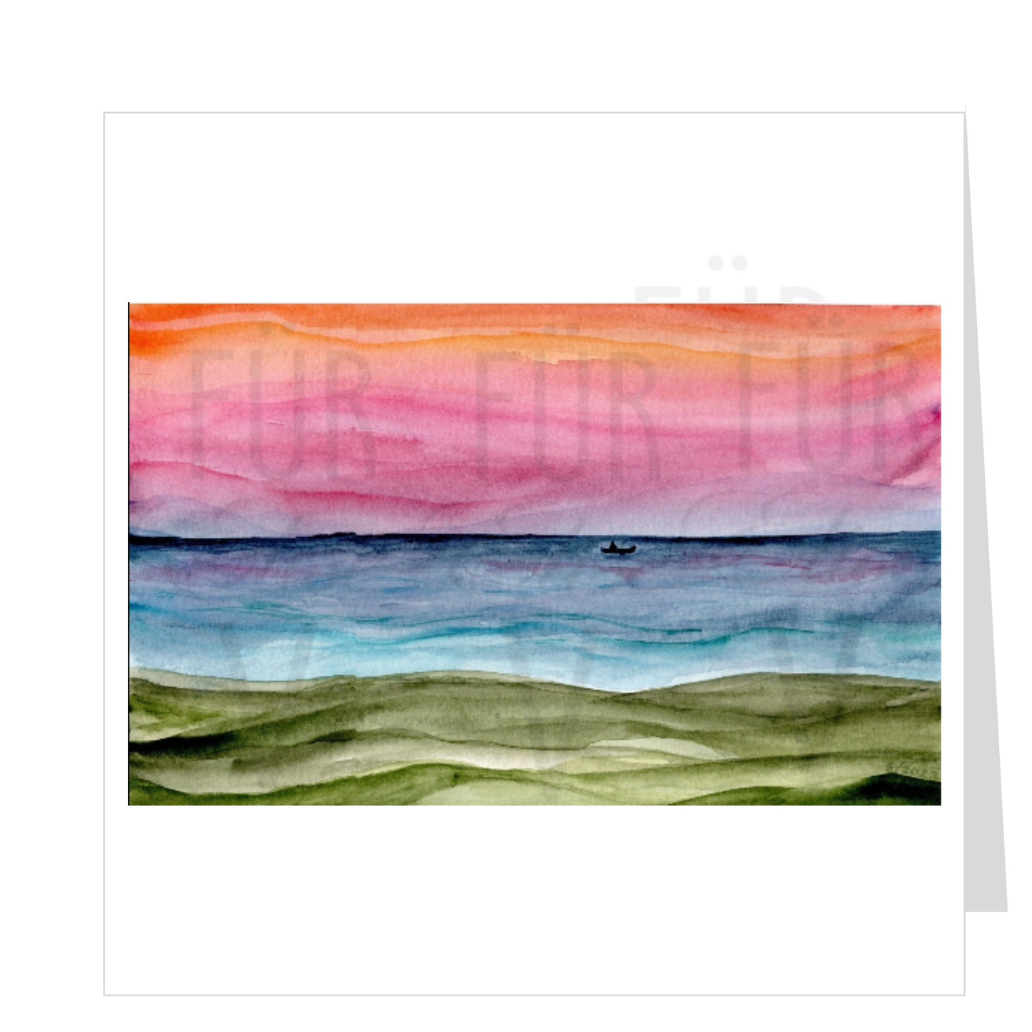 CANOE AT SUNSET