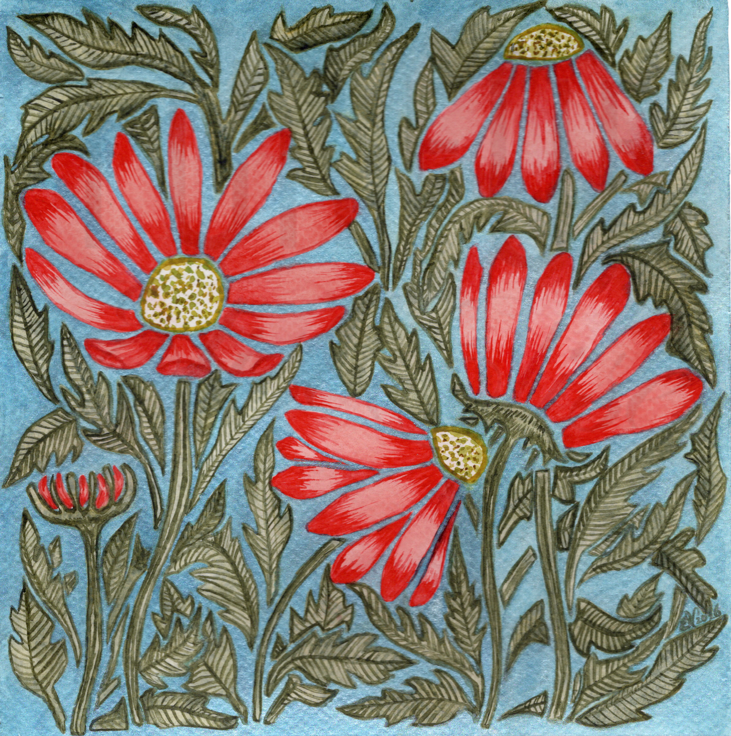 CORAL GERBERAS