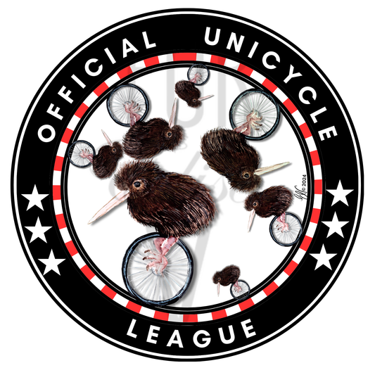 OFFICIAL UNICYCLE LEAGUE 3" STICKER