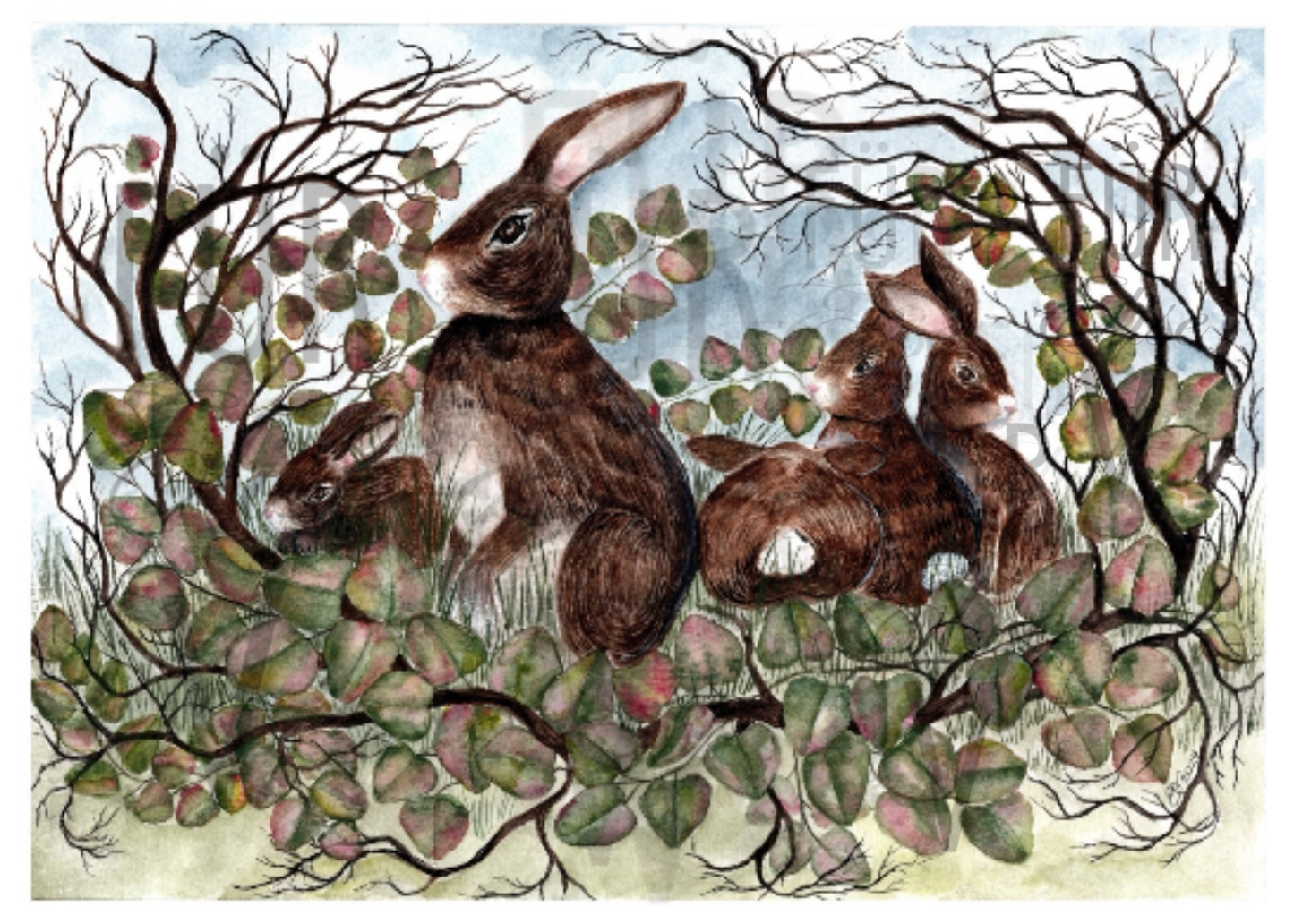 RABBITS & STRING OF HEARTS