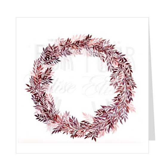 WREATH IN BURGUNDY & PURPLE