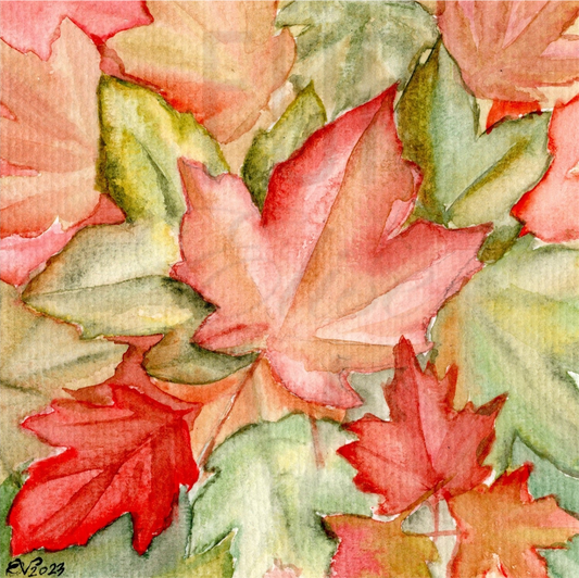 BLANKET OF MAPLE LEAVES