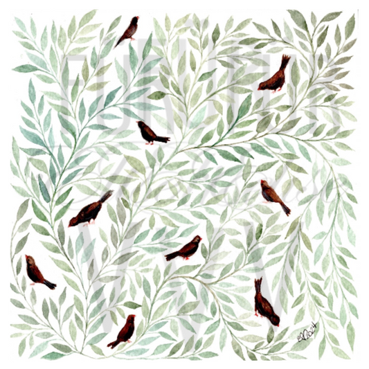 BIRDS & LEAVES DECOR