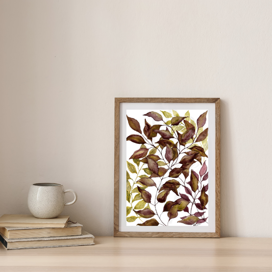 BURGUNDY & CHARTREUSE LEAVES