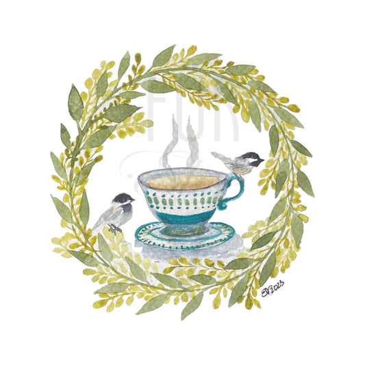 TEA WITH CHICKADEES