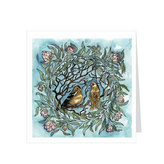 GOLDEN FINCH WREATH