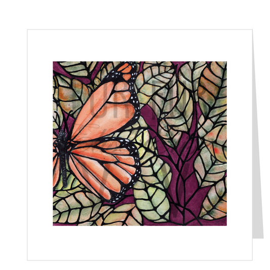 MONARCH ON PURPLE