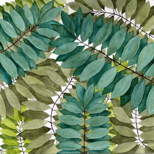 SHADES OF GREEN LEAVES