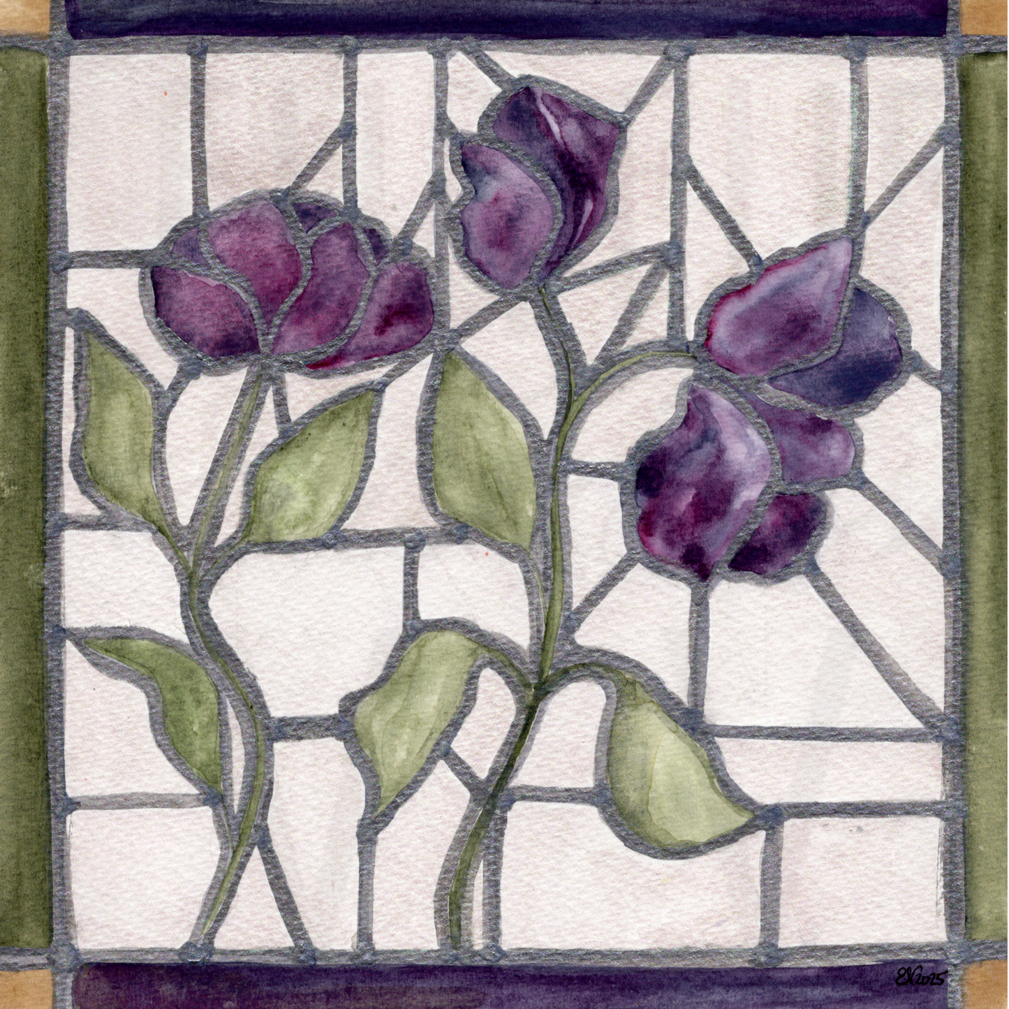 STAINED GLASS FLOWERS