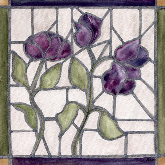 STAINED GLASS FLOWERS
