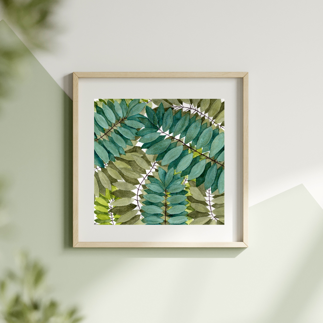 SHADES OF GREEN LEAVES