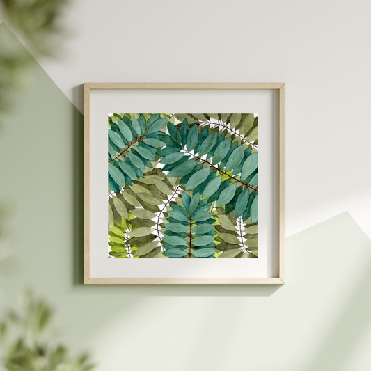 SHADES OF GREEN LEAVES