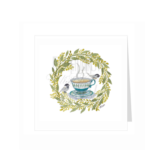 TEA WITH CHICKADEES