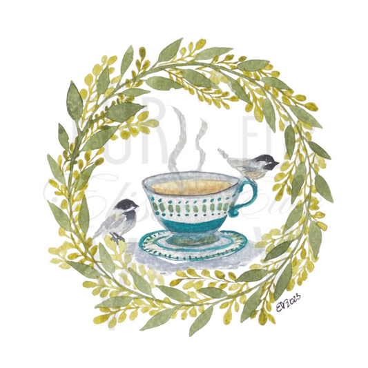 TEA WITH CHICKADEES